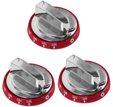 Angoily 3pcs Stove Knob Covers Thermostat Replacement Knobs for Gas Stove Safety