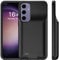 ENCHE Galaxy S23 Battery Cae, Exteded Rechargeale Battery Chargig Cae for Samug Galaxy S23 Portale Power Bak ad Protective Cae Black