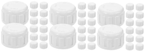DIYEAH 3sets PVC End Caps Fittings for Sprinkler Systems Durable Plastic Plugs for Round Lightweight and Easy to Install for Irrigation and Outdoor Applications 25pcs*3