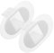 Zerodeko 2pcs Washing Machine Hose Holder PVC Pipe Fixing Buckle 30-38 Mm for Home Use Air Conditioner and Washer White