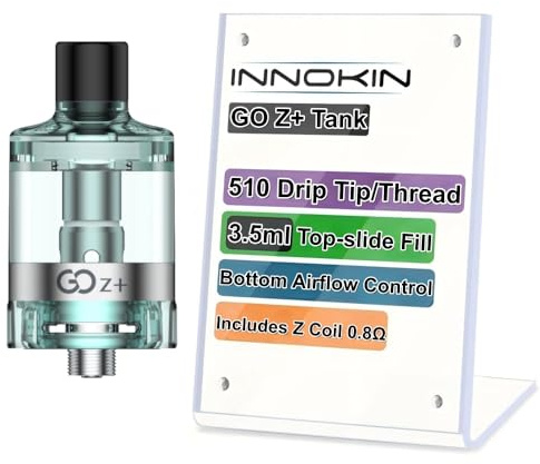 Para Innokin GO Z+ Tank 3,5 ml Ø24 mm MTL/RDL Atomizador llenado superior