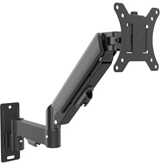 Beetronic Wall Mounted Gas Spring Monitor Arm 13-32 Computer Screen Height Adjustable