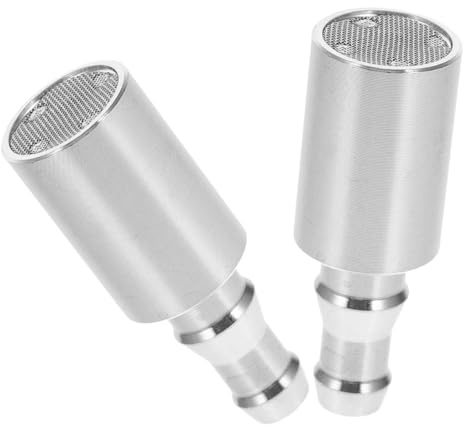 COHEALI Lot de 2 Tuyaux D’aspiration en Acier Inoxydable 304 Tête Lestée Anti-flottante, Accessoires pour Pompe à Eau, Embout Filtrant Intégré, Compatibles pour Bouteilles D’eau, Usage