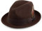 Jaxon & James Knautschbarer Blues Trilby Hut - Braun - L