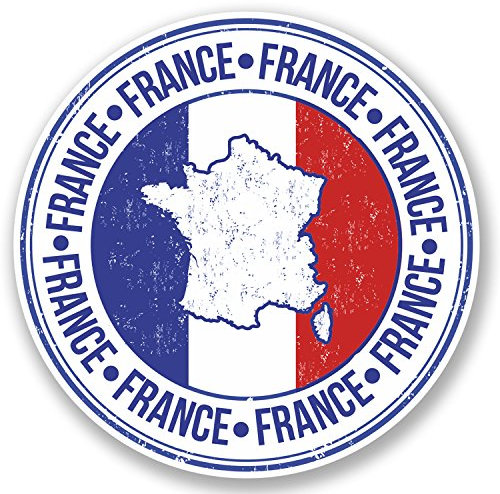 2 x 10 cm Aufkleber Vinyl Frankreich Flagge Auto iPad Laptop Reise Karte Gepäck # 5167 – 10 cm x 10 cm