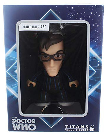 Doctor Who 4.5 Titan Vinyl Figure: 10th Doctor with Brown Pinstripe Suit