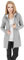 URBAN CLASSICS Felpa Lunga con Cappuccio da Donna, Cardigan Lungo con Zip a Coulisse, Felpa da Donna a Maniche Lunghe con Tasche, Maglione con Cappuccio, Colore grigio, taglia M