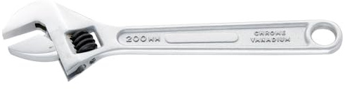 Forum Rollgabelschlüssel 8 x200 mm (Rollgabel-/Rohrsteck/Zug-Ringschlüssel Schlüssel Verstellschlüssel) Größe: 8 Zoll/Schlüsselweite: 25 mm/Länge: 200 mm