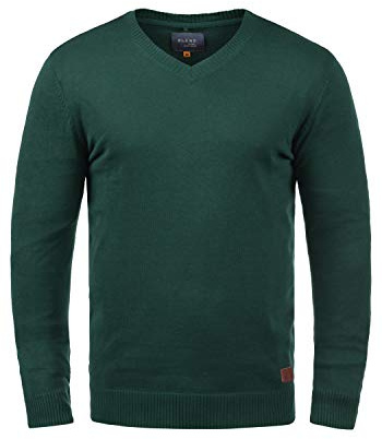 Blend BHLasse Herren Pullover Sweater Feinstrick V-Ausschnitt
