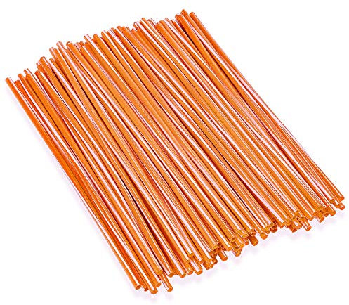 Couvre Rayon,PSLER 72 Pièces Peaux de Rayons Enjoliveurs de Jantes Housses de Protection Réutilisables pour Moto de Montagne en Fauteuil Roulant - Mélangé Orange