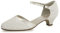 Rainbow Club Brautschuhe Mickie - Damen Pumps gepolstert, Ivory/Creme, Satin - Gr. 40 (UK 7)
