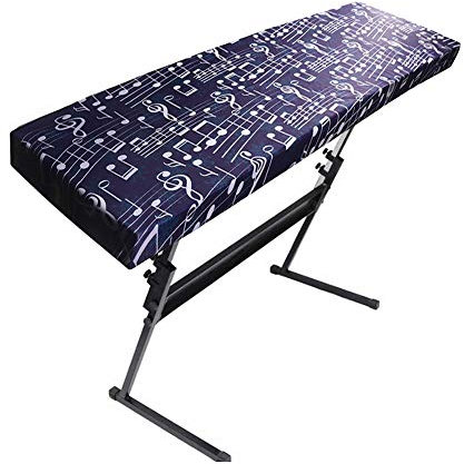 QEES JJZ357 Funda para teclado de 61 a 88 teclas, extensible para teclados de entre 61 y 88 notas, cubierta protectora para teclado de piano