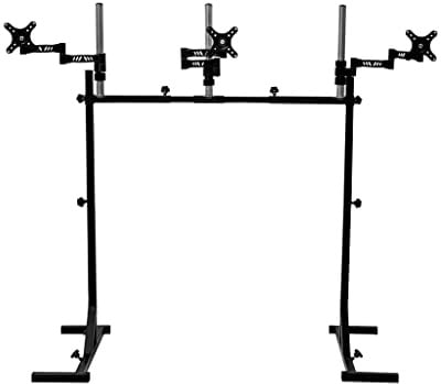GT Omega Stimulator Triple Monitor Stand V3 - Ergonomic Tilt