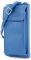 modamoda de P06 Damen Leder Umhängetasche Geldbörse Handytasche 6,5 Zoll handmade in Italy, Farbe:Blau