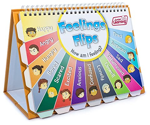 Junior Learning FLIP Chart Feelings 0.6 H x 9.6 L x 9.4 W