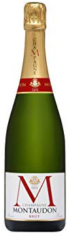 Champagne Francés Montaudon Brut - 1 Botella 750 ml - Champagne Brut Equilibrado con Burbujas Finas - Fabricado en Francia.