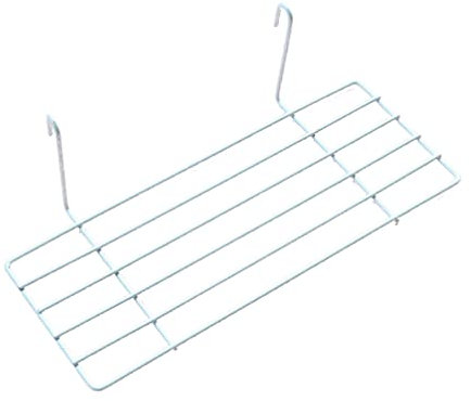25 x 10 cm de malla metálica para almacenamiento de fotos, estante recto para rejilla de visualización de panel, cesta de pared con ganchos organizador de montaje en pared, 1 pieza ()