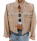 Each women Damen Jeansjacke Mit Nieten Basic Denim Kurzjacke