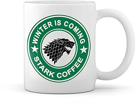 Winter is Coming Stark Weiße Tasse Mug