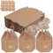 Aieraczy 30 Stück Geschenkschachtel Klein, Pralinenschachtel Leer, mit Aufklebern, Kleine Schachteln, kleine geschenkboxen,Mini karton gastgeschenk box für Geburtstag Taufe Hochzeit, Braun