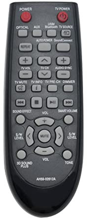 AULCMEET AH59-02612A Replacement Remote Control Compatible with Samsung Wireless Audio Sound bar System HW-H355 HW-H550 HW-H550/ZA HW-H551/ZA HW-H551