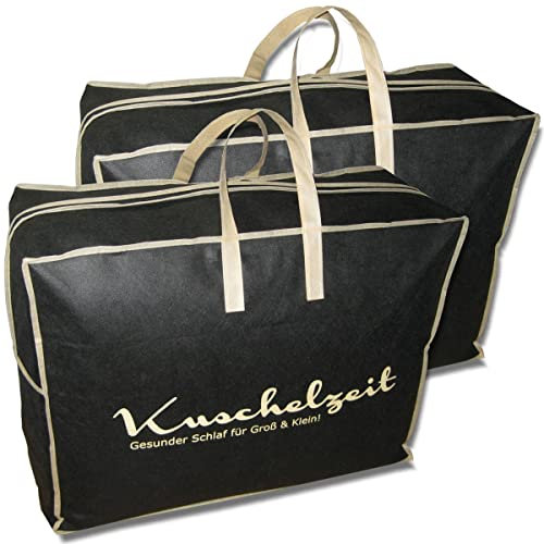 2x große atmungsaktive Aufbewahrungstasche für Bettdecken Kissen oder Kleidung