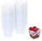 STACKABLES ~ Pack of 40 Small Dessert Cups ~ 59ml Mini Desserts Cup Cubes ~ Multi-Use Appetizer Bowl ~ Reusable Party Pudding Cup Set
