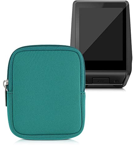 kwmobile Tasche kompatibel mit Bosch Nyon 2 - E-Bike Computer Neopren Hülle - Schutztasche Petrol