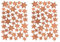 Oblique Unique® 86 Sterne Sticker Stern Aufkleber für Weihnachten Weihnachtsdeko Geschenkdeko Basteln Glänzend (Roségold)