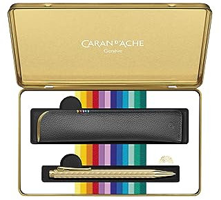 Caran d'Ache Geschenkset COLOUR TREASURE ECRIDOR SUNLIGHT Kugelschreiber & Lederetui (limitierte Edition)