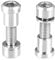 X AUTOHAUX 2 STK. Fahrrad Vorbau Bolzen M5x18mm Sechskant Buchse mit Klemmmutter Silber Ton