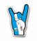 AMA SHOP Adesivo Sagomato divertente corna Napoli 3° scudetto |Sticker per Casco,Moto, Camper,Barca | autoTuning |