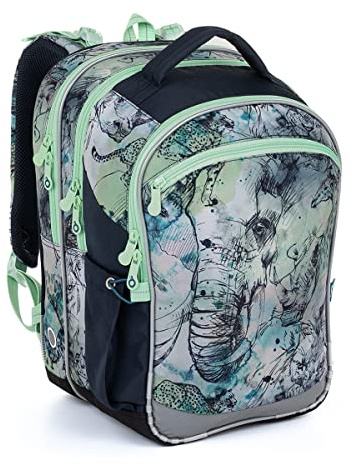 TOPGAL Schulrucksack für Mädchen ab - 1. Klasse - COCO 23016 (Elefant)