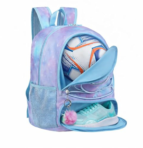 TRAILKICKER Basketballtasche aus Netzstoff, für Sport, Volleyball, Fußball, mit Ball- und Schuhfach, für Jungen, Mädchen, Herren, Damen, Ballausrüstung, Tasche, alle Sportstätten