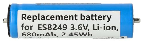 vhbw Akku kompatibel mit Panasonic ER-SB40, ER-SB60, ER-DGP62, ER-FGP62, ER-HGP62, ES-LT3N Rasierer (680 mAh, 3,6 V, Li-Ion)