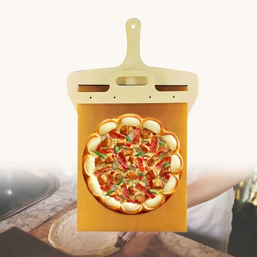 Lyoveu Pala Pizza Scorrevole,Sliding Pizza Peel The Pizza Peel That Transfers Pizza Perfectly, Pizza Spatula Paddle for Indoor & Outdoor Ovens