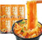Chinese Hotpot Wide Noodles,Sweet Potato Starch Glass Noodles,Sichuan Sesame Sauce Red Oil Flavored Hot Pot Kuan Fen, Instant Food Powder, Hotpot Soup Japchae&Korean dish (Sesame Sauce flavor,2bag)