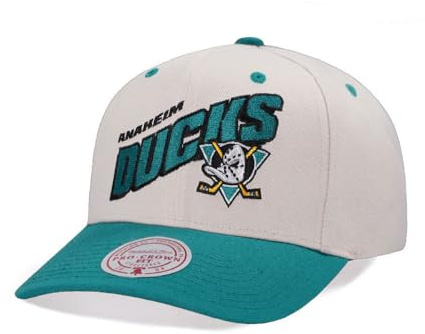 Mitchell & Ness Anaheim Ducks Chrome Two Tone Pro Crown Fit Snapback Cap