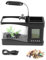 Gigicial Fake Fish Tank Mini Aquarium, 10,43x4,92x5,51 Zoll USB wiederauf ladbare Mini Fish Tank Fake Aquarium, für Heim-und Büro dekor (Negro)