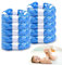 Forbabe Pack of 10 Refill Film for Nappy Bins, 4.5 m High Capacity Nappy Bin Refill Bags - Up to 320 Nappies, Compatible with Refill Cassettes from Angelcare/Tommee Tippee/Litter Locker - Blue