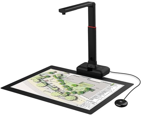 XINHAN S21 CaptureA2 27MP High Resolution HD Camera Book Document Scanner, Auto Flatte Height Multi Language OCR Windows Macos For School Business
