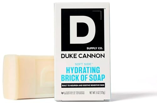 Duke Cannon Supply Co. Soft Side Hydrating Brick Of Soap For Men - Shea Butter - Sandalwood Scent - 6oz