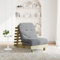Homgoday Futon Schlafsofa mit Matratze Bettsofa mit verstellbaren Rückenlehne, Klappsofa Schlafcouch Sofabett Schlafcouch für Wohnzimmer70x206x11 Kiefernholz Imprägniert