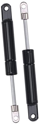 MUCKLILY 2 Stück Gasdruckfeder Stützstange Hubstütze Gasfedern Für Schränke Türen Kisten Koffer Schwarz Stahl