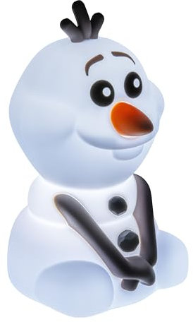 Paladone SquishyGlo Silikon-Lampe Olaf aus Die Eiskönigin, offiziell lizenziert von Disney, kabellos, wiederaufladbare Lampe für Kinder und Jugendliche, Schlafzimmerdekoration, Sammlerstück