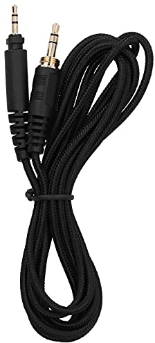 Durable 2.5mm to 6.35mm Headphone Cord for SRH440, 37g Weight, Transparent Voice, Ideal for SHP9000