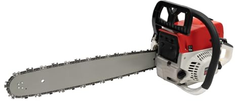 Motosierra de gasolina de 52 CC, juego de motosierra de 50 cm, velocidad de rotación: 7500 rpm, desbrozadora a gasolina, mango ergonómico con bolsa de herramientas, gran herramienta para exteriores
