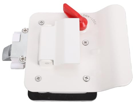 ACOGEDO Serrure de Porte de Camping-car de Remplacement en Alliage de Zinc, Double Ouverture Intérieure et Extérieure Robuste avec Boucle de Verrouillage Rabattable pour Remorques