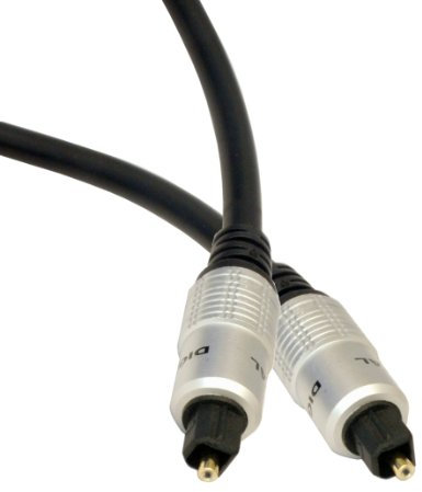 Loops QUALITY - 2m Digital Optical Cable/Lead - Male to Plug - SPDIF TOSlink Digital Audio