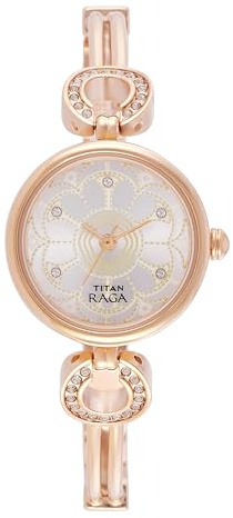 Titan Women's Raga Analog Silver Dial Watch
